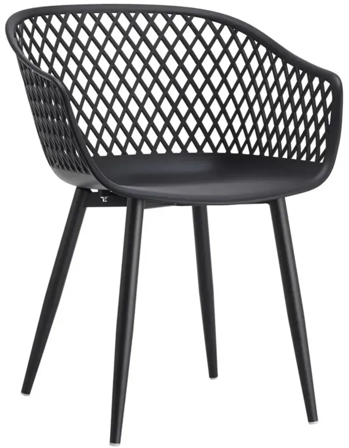 Moe's Home Collection Piazza Outdoor Chair Black-Set Of Two