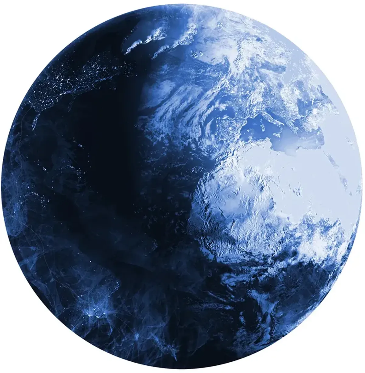 Imagination IMA10 Blue 5' x Round Rug