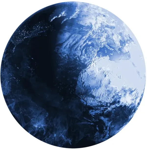 Imagination IMA10 Blue 5' x Round Rug