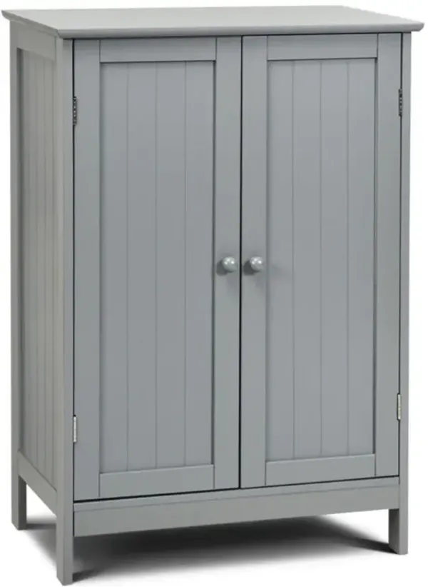 Hivvago 2-Door Freee-Standing Bathroom Cabinet with Shelf