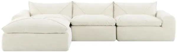 Merax 116" Modular Floor Sofa - High Density Foam, No Assembly, Legless Design, Free Combination
