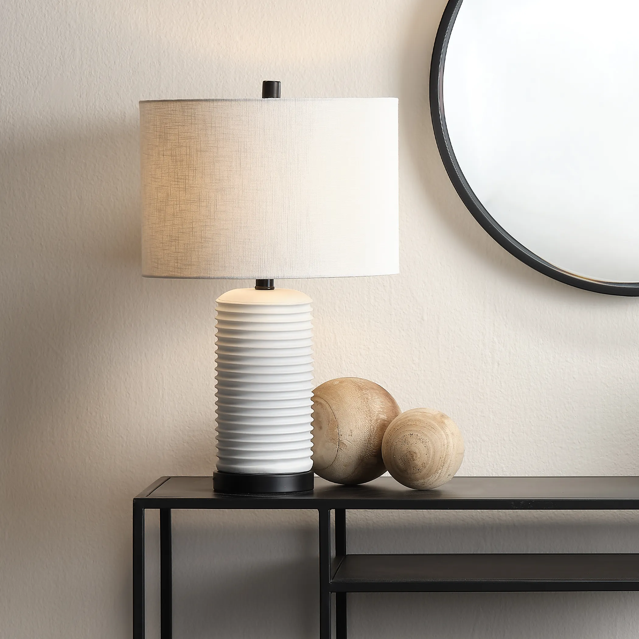 Furrowed Table Lamp