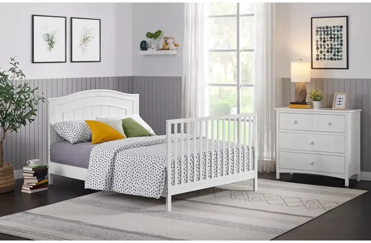 Oxford Baby Nolan 4 In 1 Convertible Crib Snow White