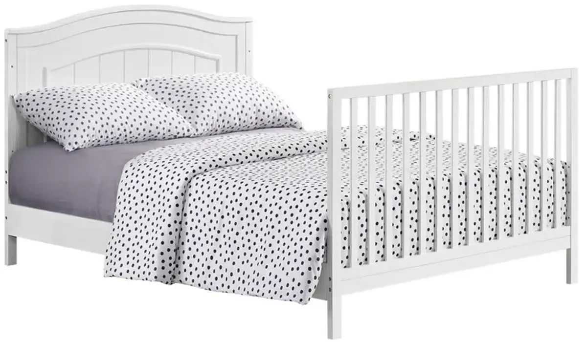 Oxford Baby Nolan 4 In 1 Convertible Crib Snow White