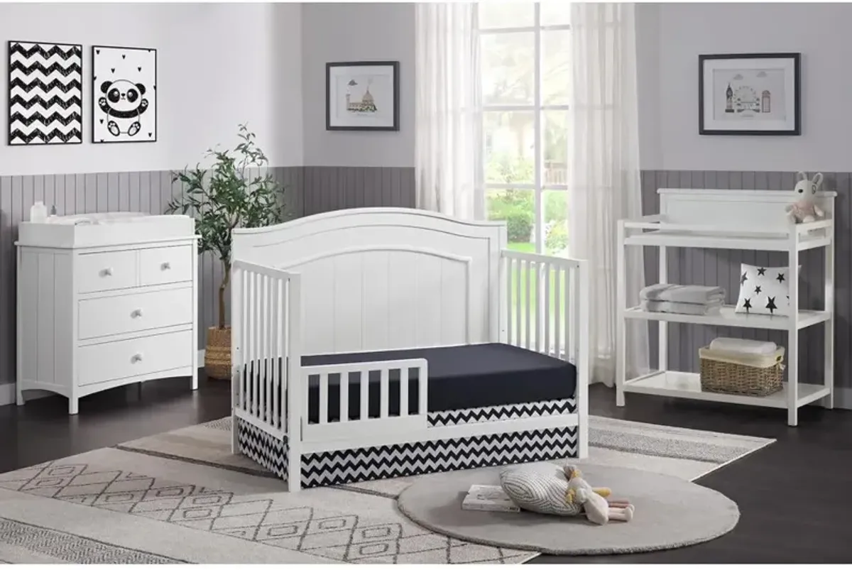 Oxford Baby Nolan 4 In 1 Convertible Crib Snow White