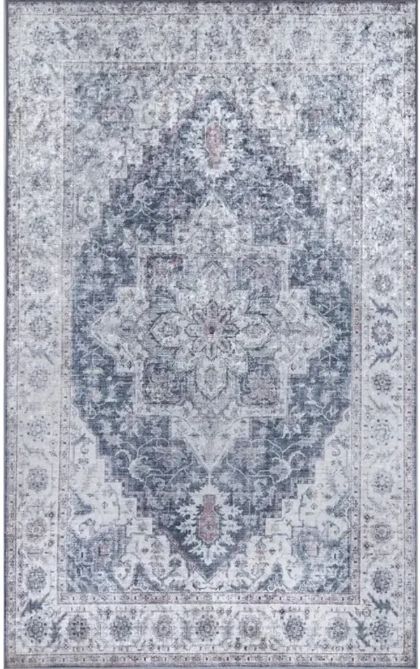 Momeni Traditional Rectangle Area Rug, Grey, 2' X 3'