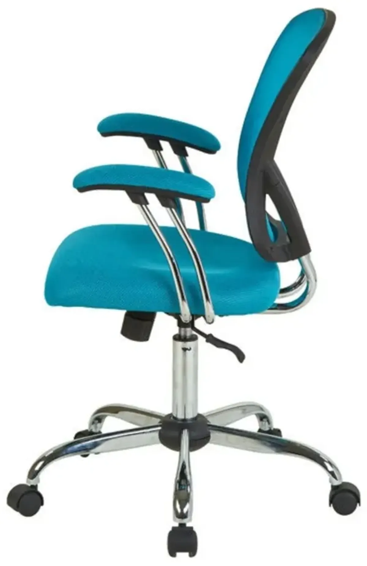 Hivvago Blue High Back Mesh Office Chair with Padded Armrest