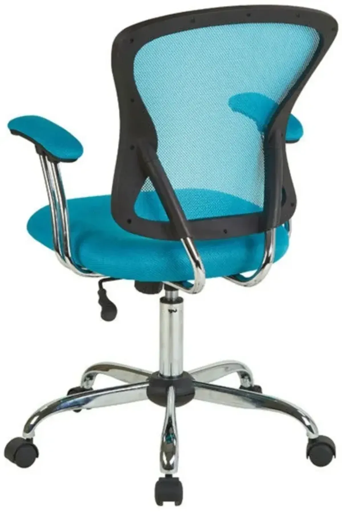 Hivvago Blue High Back Mesh Office Chair with Padded Armrest