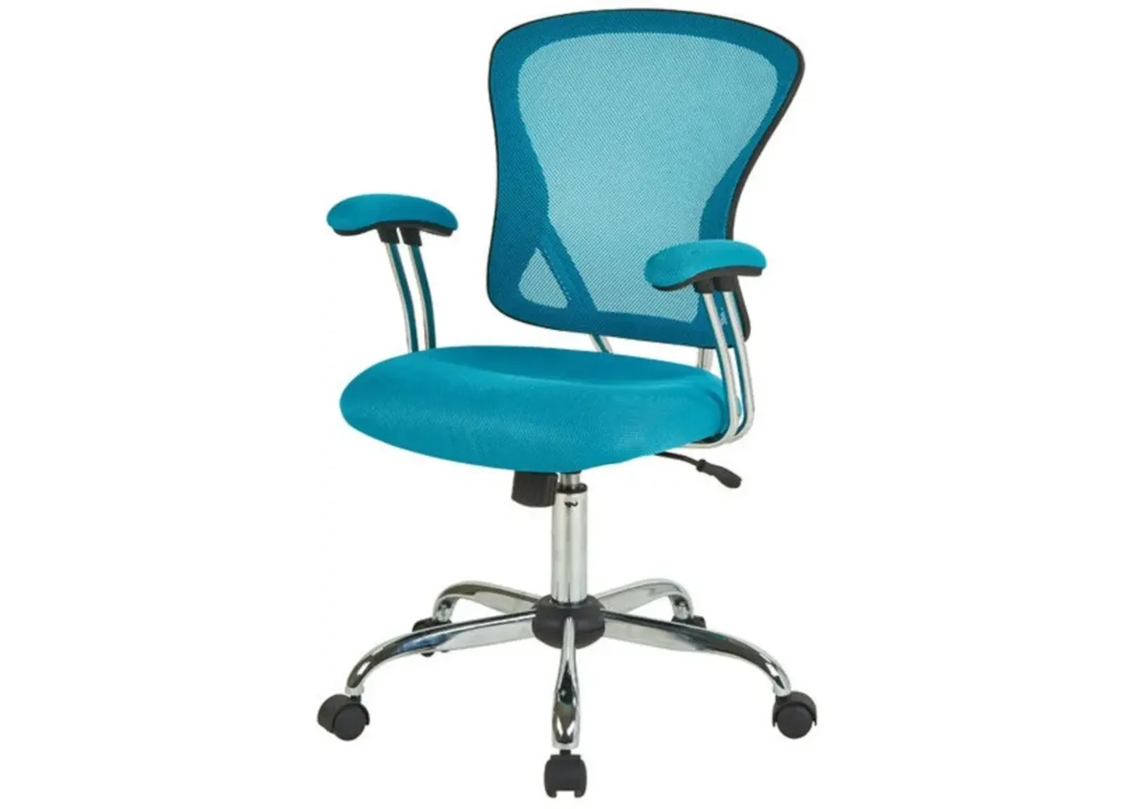 Hivvago Blue High Back Mesh Office Chair with Padded Armrest