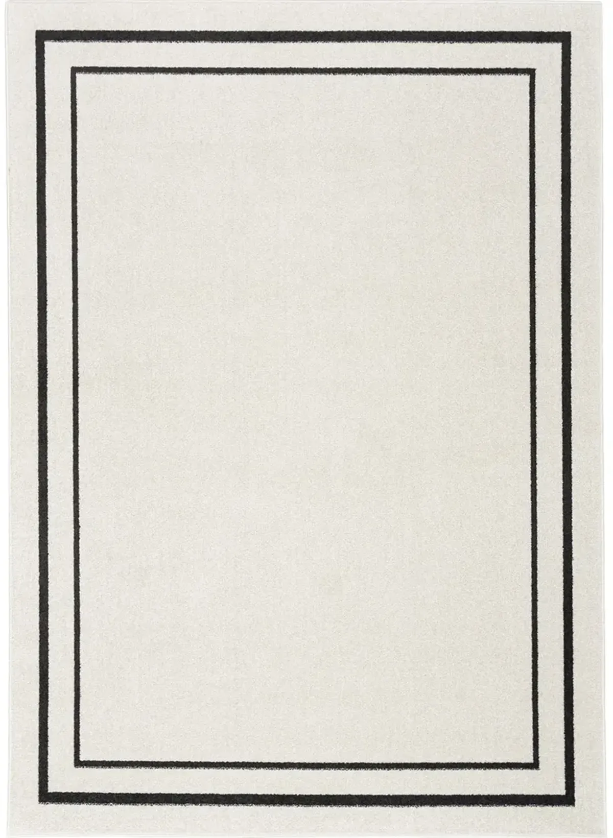 Nourison Essentials NRE02 Ivory/Black 4' x 6' Rug