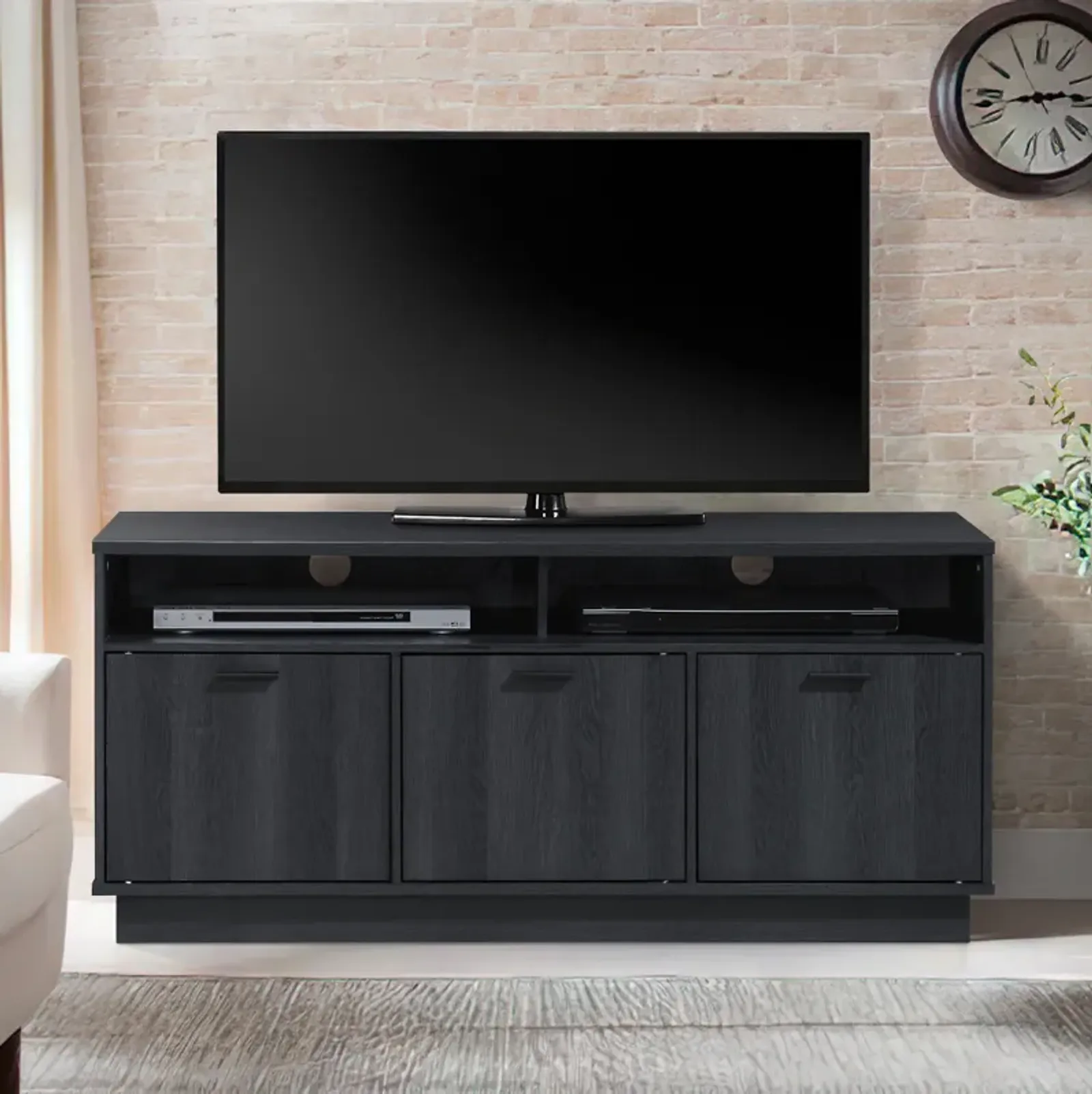 47.24 in. Wood TV Stand with 3 Storage Cabinets Fits TV's up to 55 in.