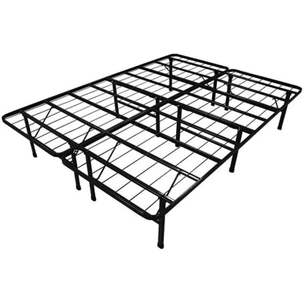 Hivvago Queen-size Steel Folding Metal Platform Bed Frame