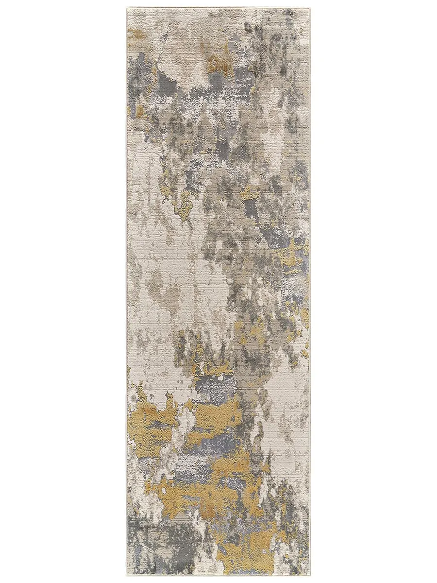 Waldor 3970F Ivory/Gold/Gray 2'10" x 7'10" Rug