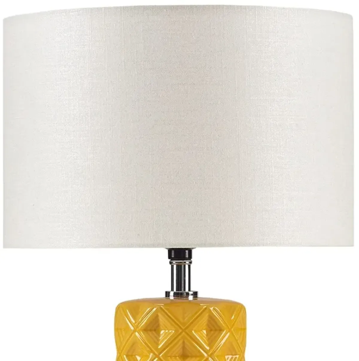 Gracie Mills Clarke Modern Geometry Ceramic Table Lamp