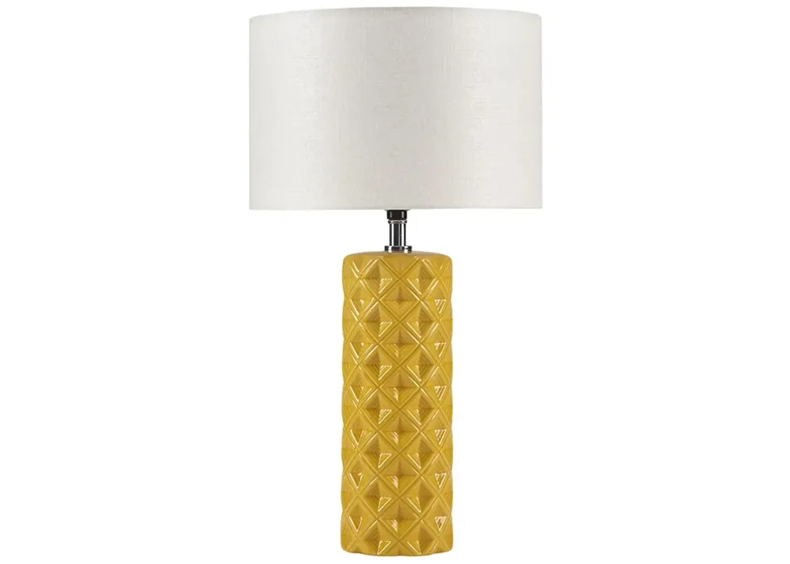 Gracie Mills Clarke Modern Geometry Ceramic Table Lamp