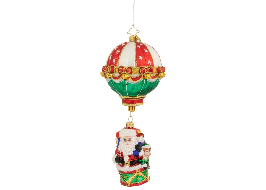 Christopher Radko Soaring To Holiday Heights Glass Christmas Ornament 1020960