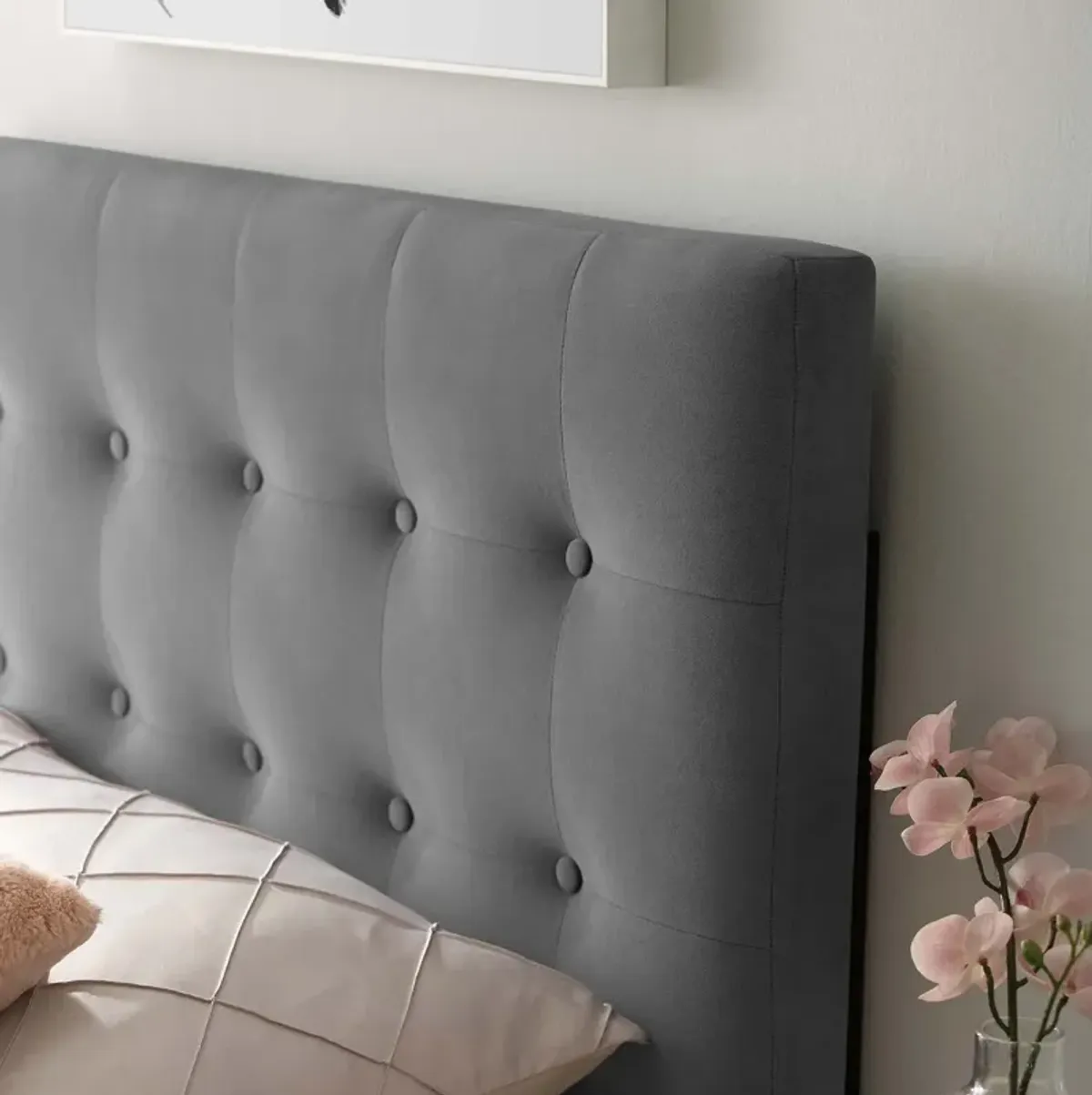 Modway - Emily Twin Biscuit Tufted Performance Velvet Headboard