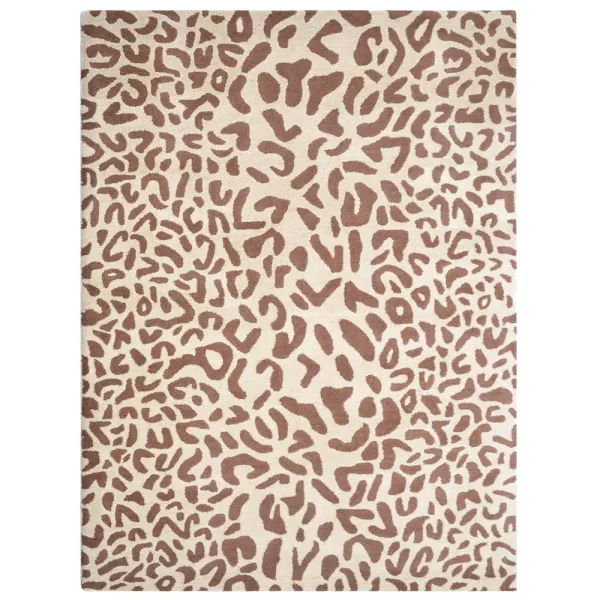 RUGSOTIC CARPETS HAND TUFTED WOOL ECO-FRIENDLY AREA RUGS  - 5'x8', Rectangle Shape, Camel & Brown, Contemporary Modern Design, High Pile Handmade Area Rugs for Living Room, Bed Room (K00229)