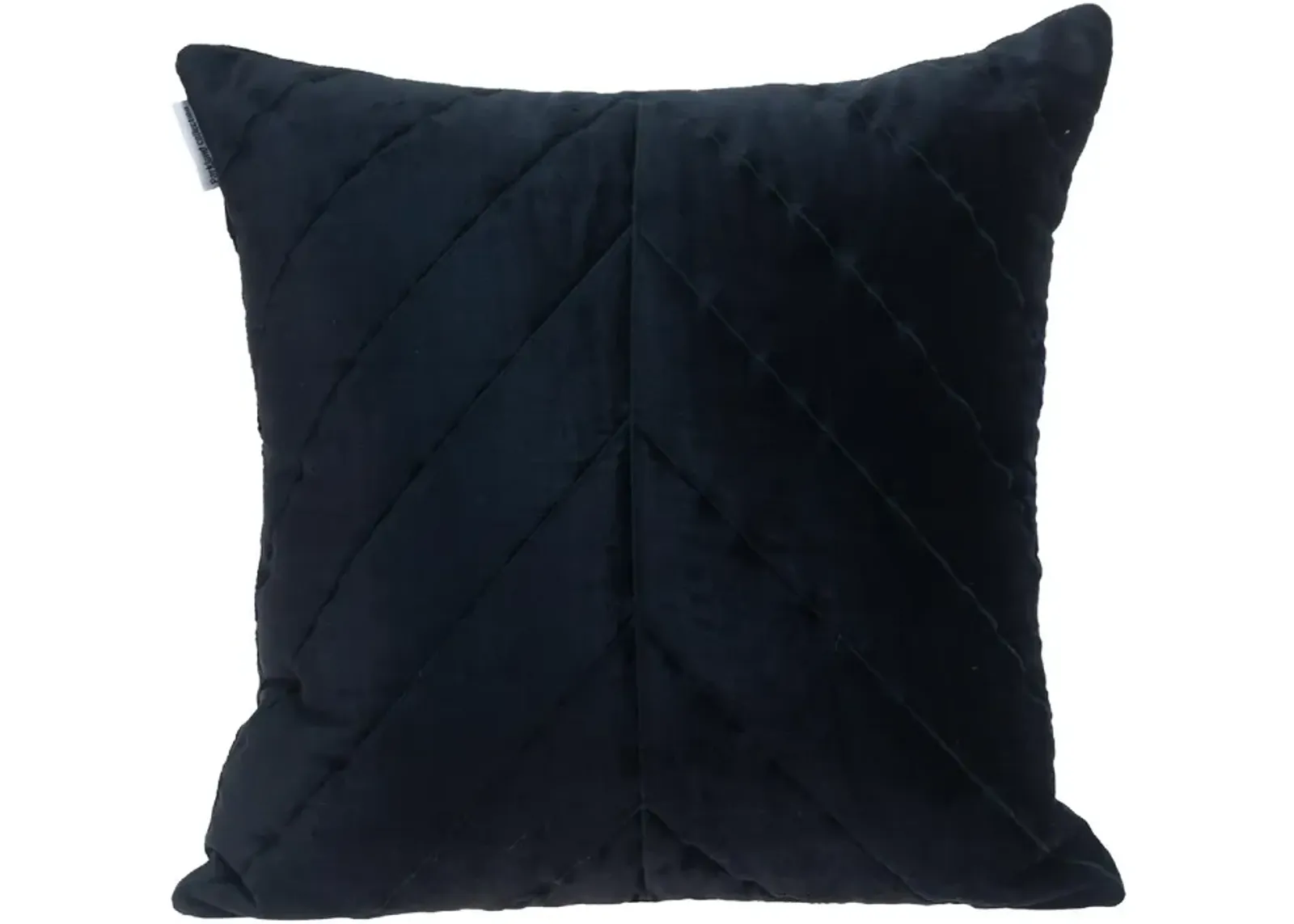 20" Black Symmetry Stitch Pattern Throw Pillow