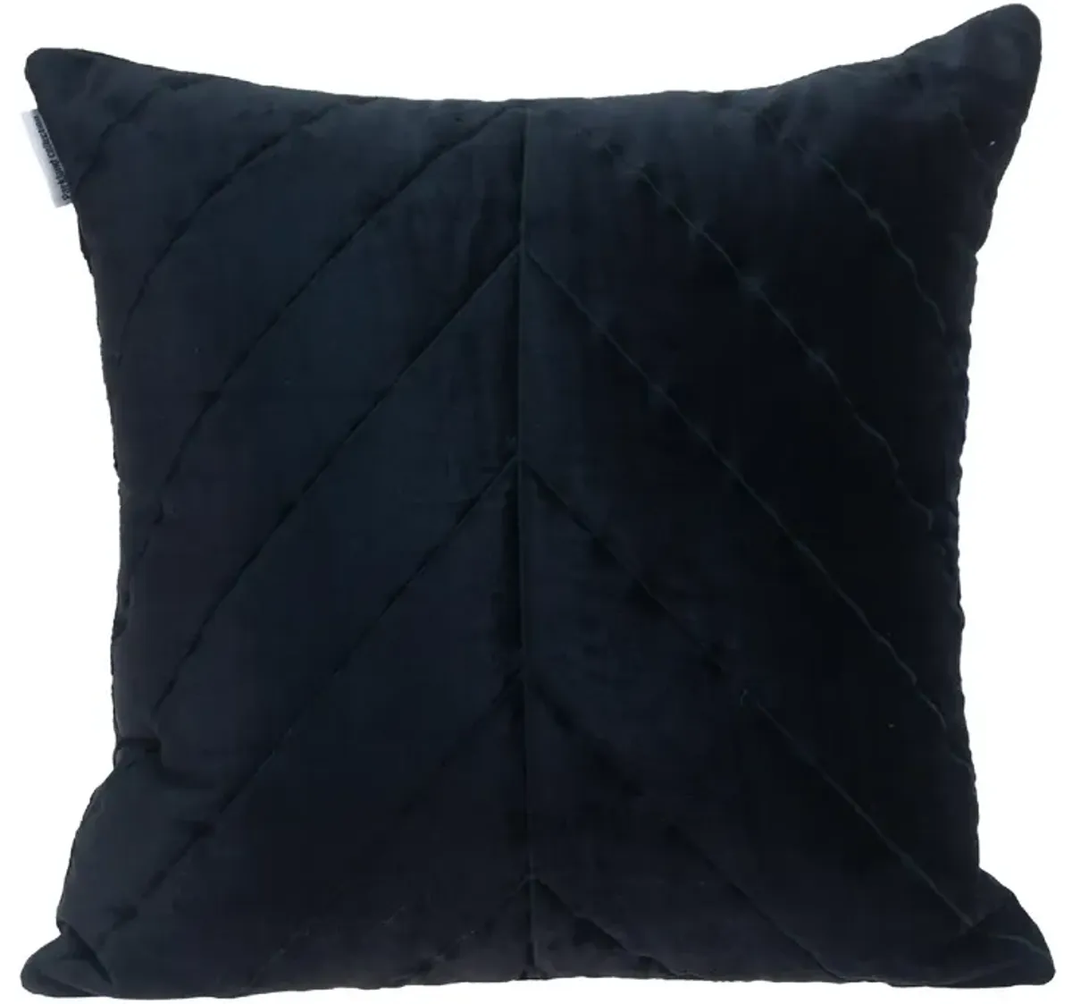 20" Black Symmetry Stitch Pattern Throw Pillow