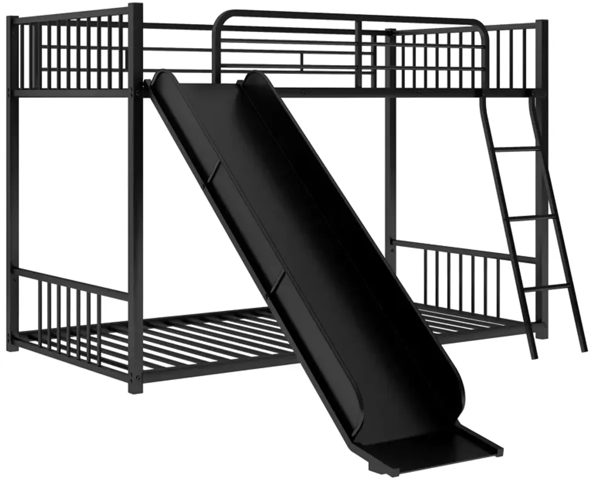 Merax Modern Bunk Bed with Slide Ladder