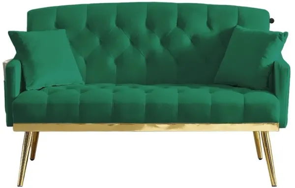 Green Velvet 2 Seater Sofa: Luxurious Comfort with Stylish Green Velvet Upholstery