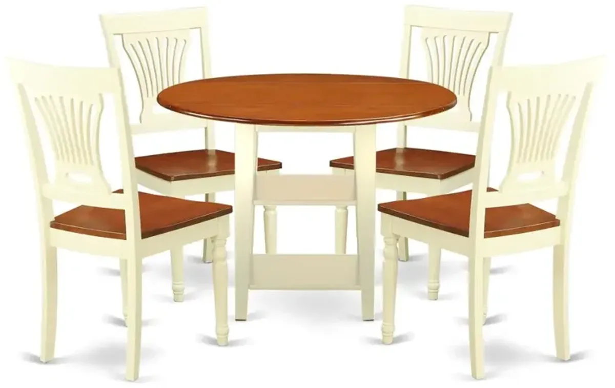 Dining Room Set Buttermilk & Cherry