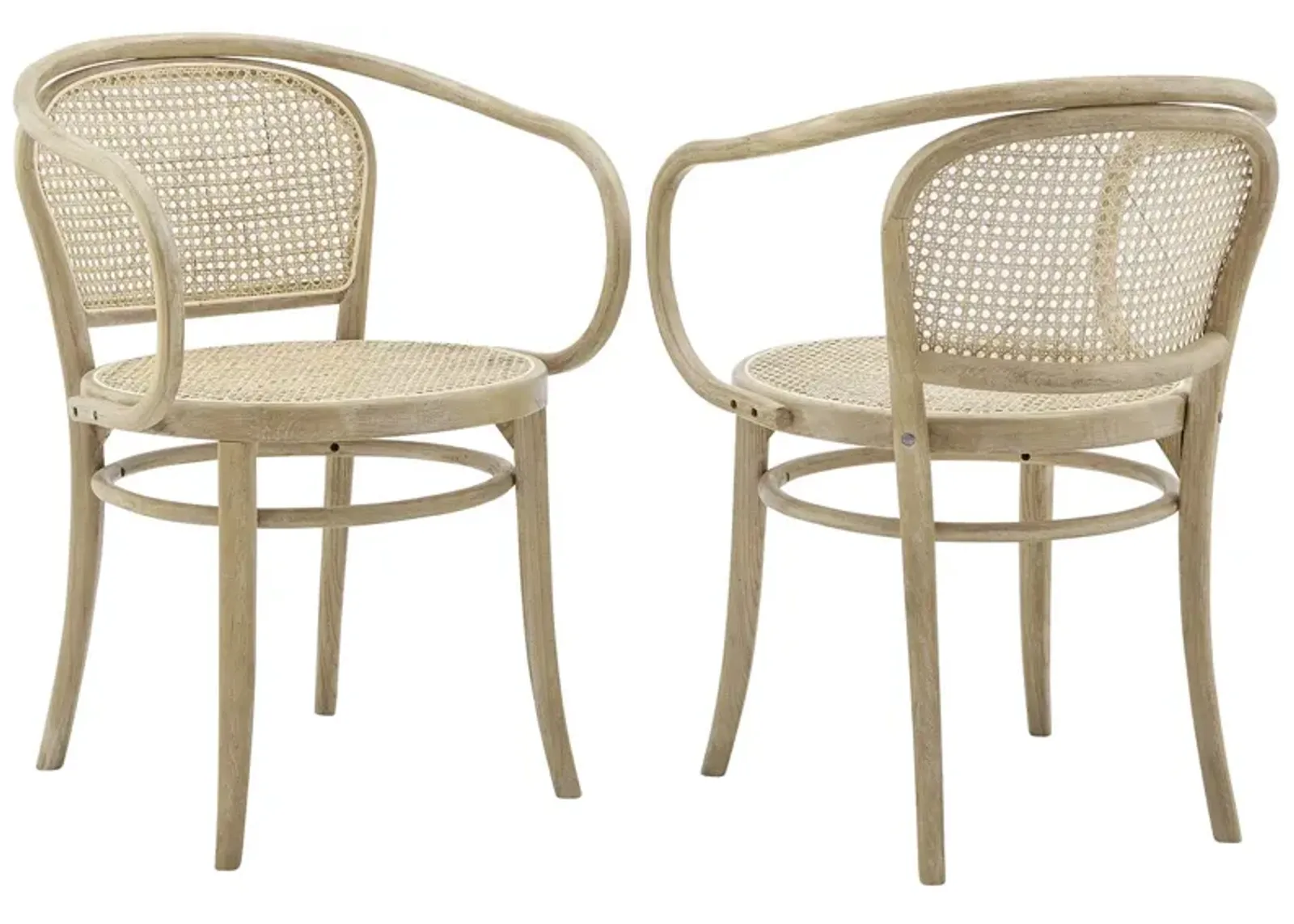 Oliana Wood Dining Armchair Set of 2