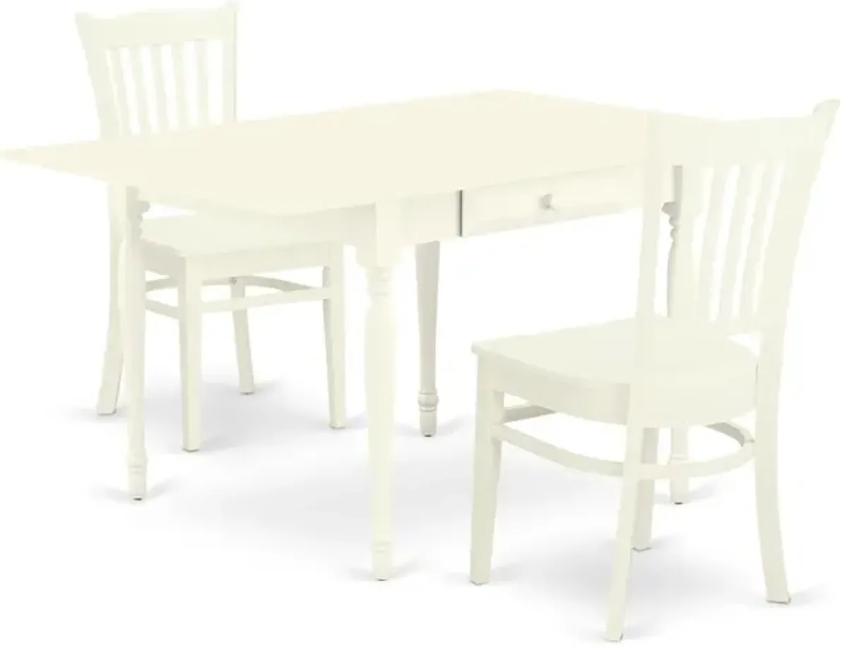 Dining Room Set Linen White, MZGR3-LWH-W
