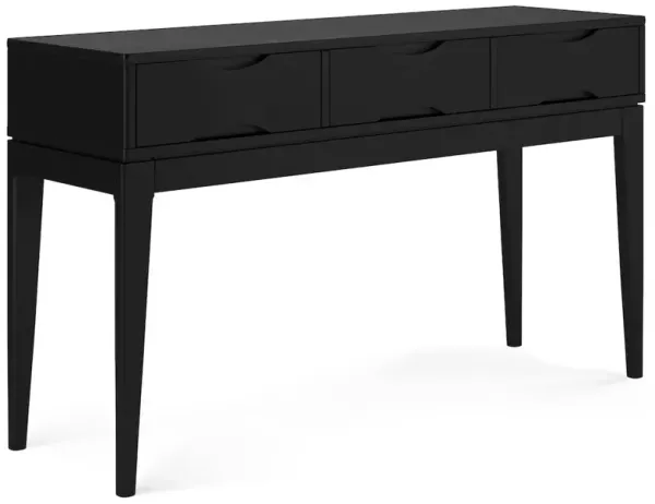 Simpli Home Harper Solid Hardwood Console Sofa Table In Black