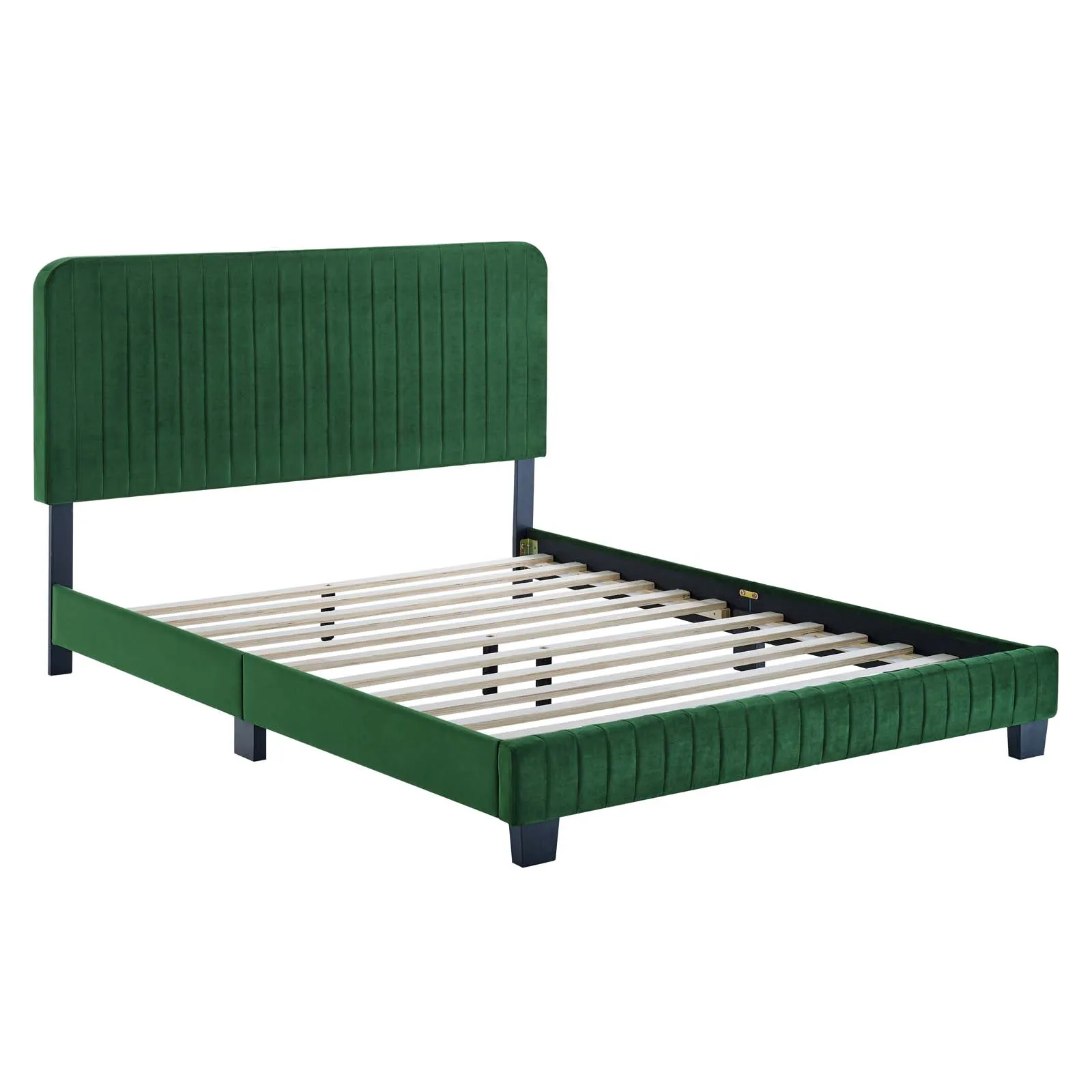 Modway - Celine Channel Tufted Performance Velvet Queen Platform Bed