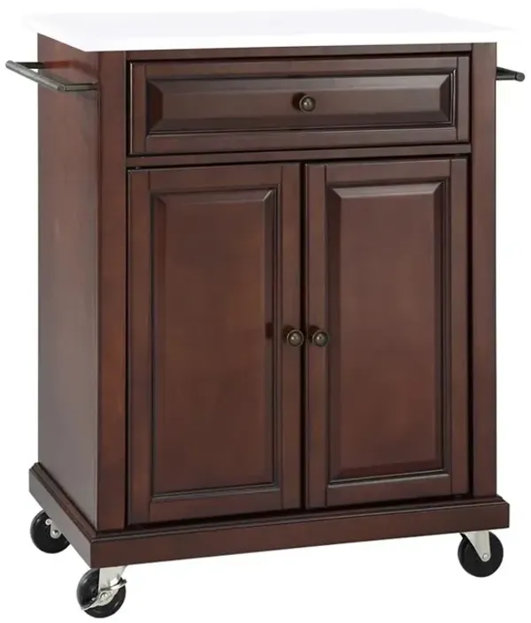 Crosley Furniture Compact Stone Top Kitchen Cart
