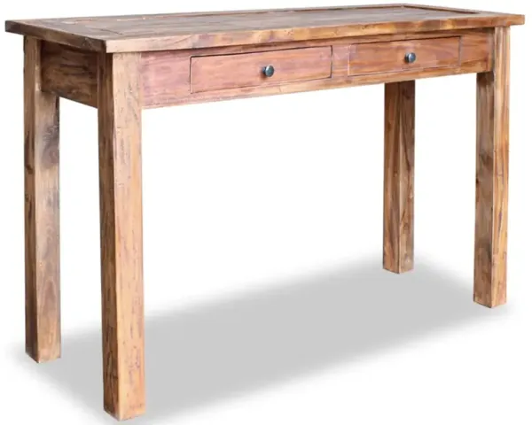 vidaXL Console Table Solid Reclaimed Wood 48.4"x16.5"x29.5"