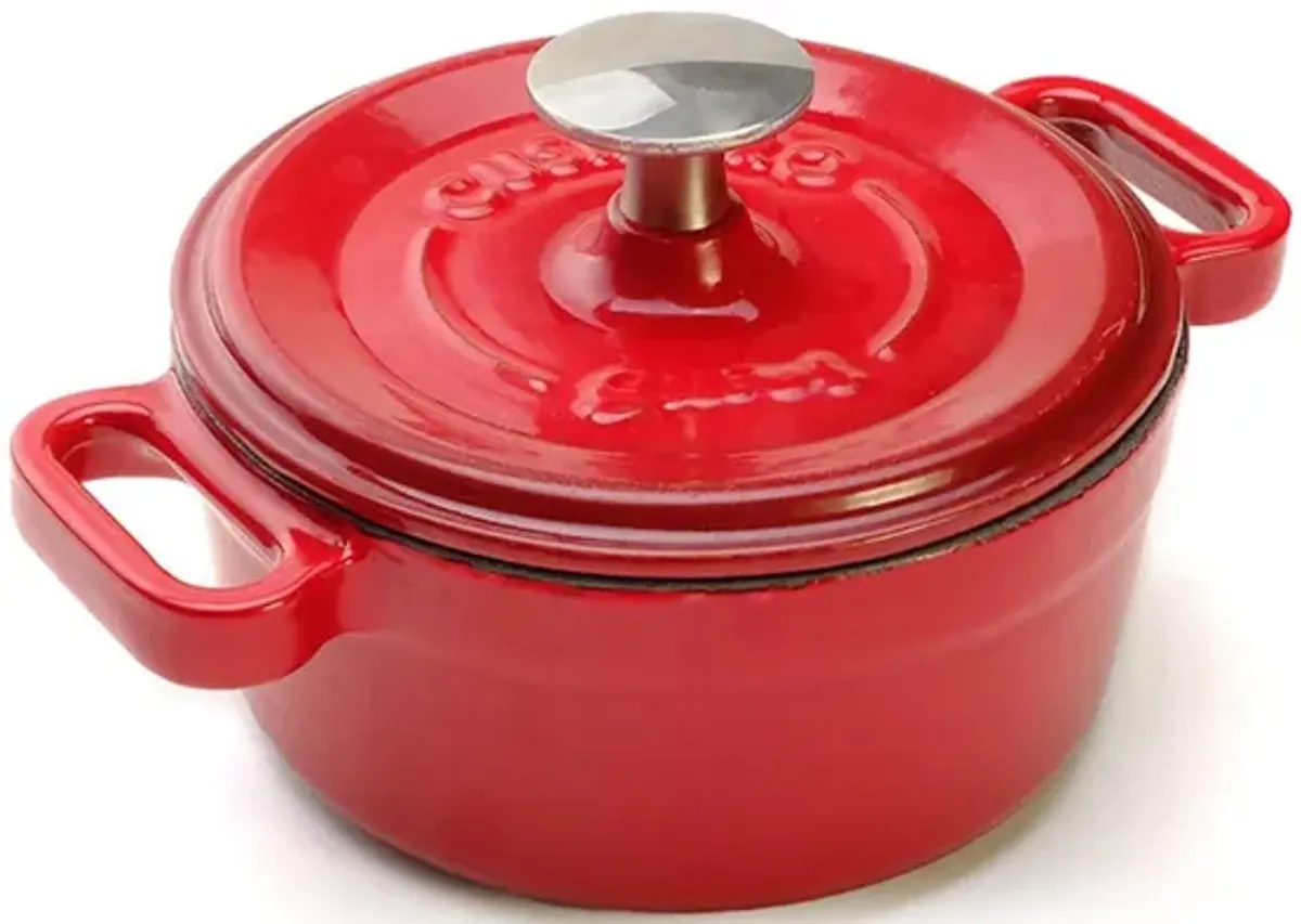 Red Cast Iron Mini Cocotte