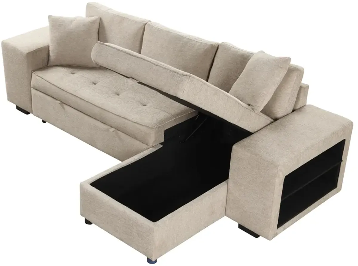 Merax Modern L-Shape 3 Seat Reversible Sectional Sofa