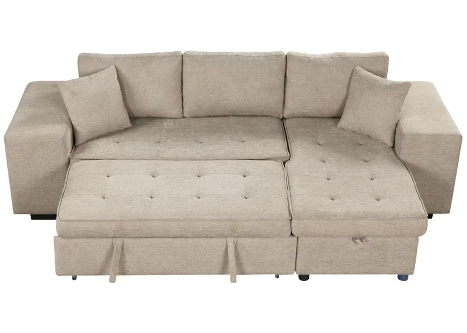 Merax Modern L-Shape 3 Seat Reversible Sectional Sofa