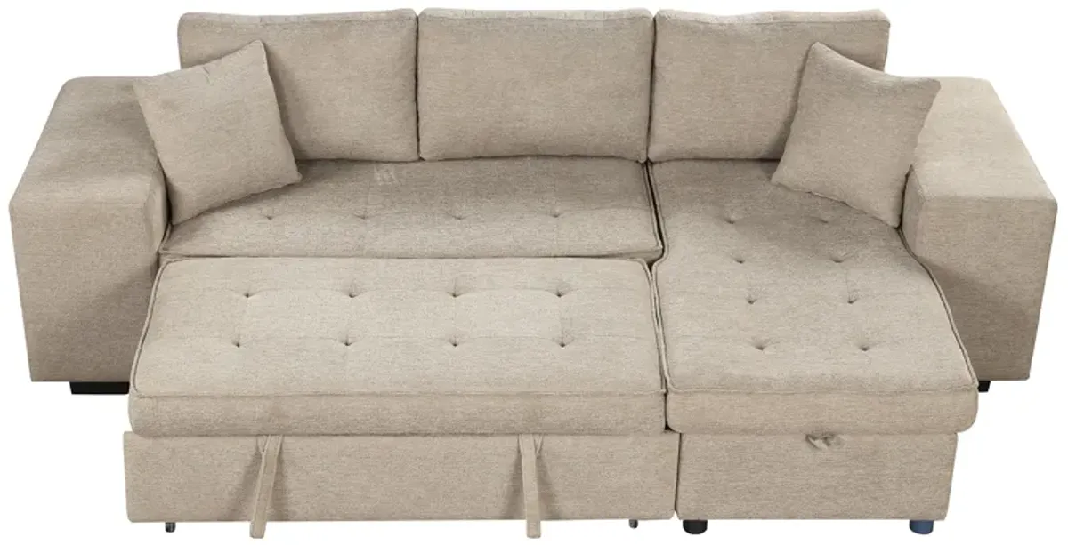 Merax Modern L-Shape 3 Seat Reversible Sectional Sofa