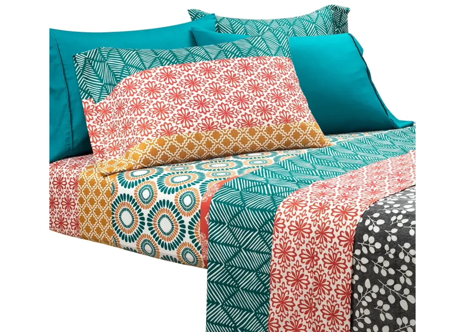 Bohemian Stripe Soft Sheet Set  6Pc