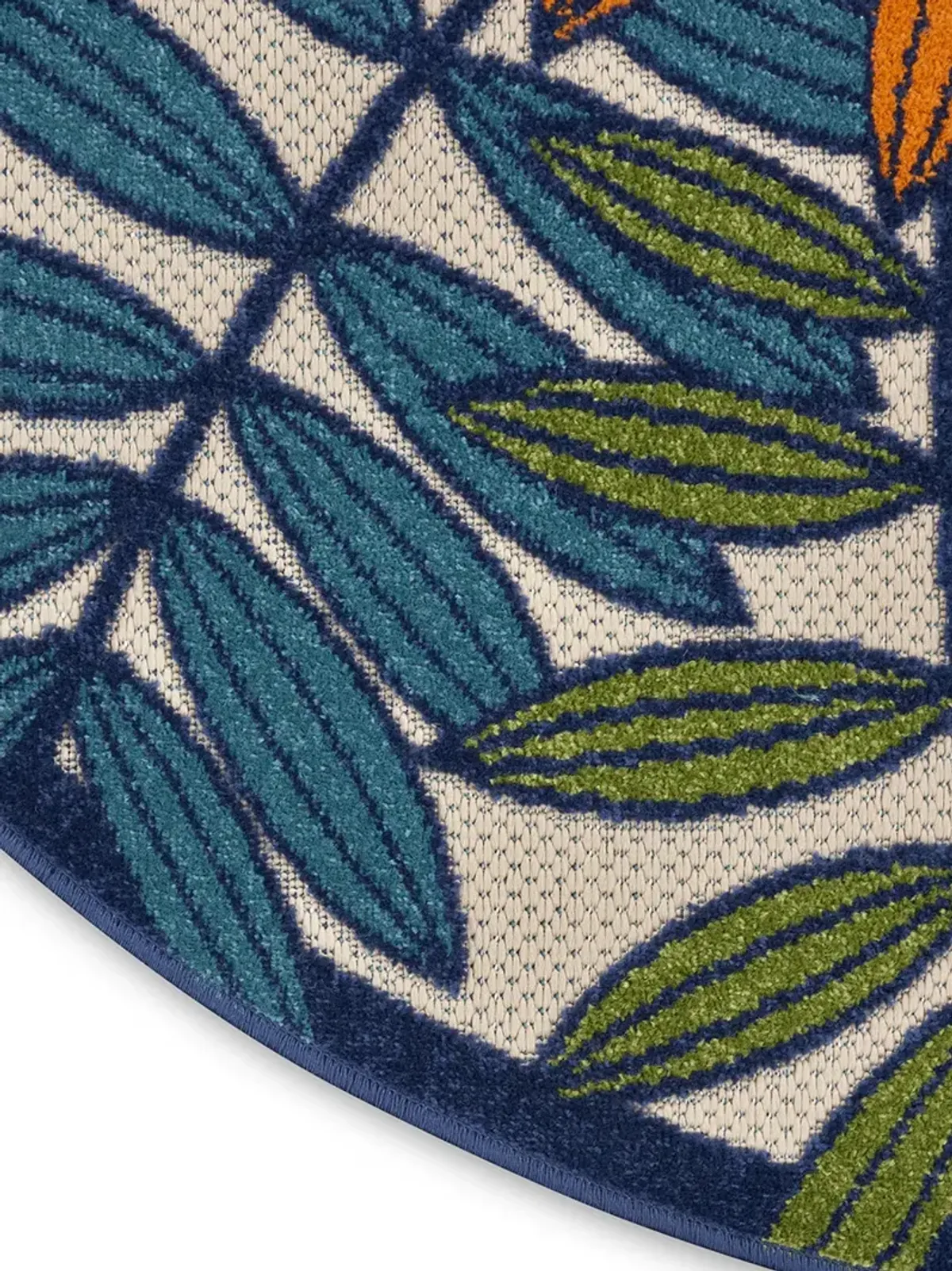 Aloha ALH18 Multicolor 7'10" x Round Rug