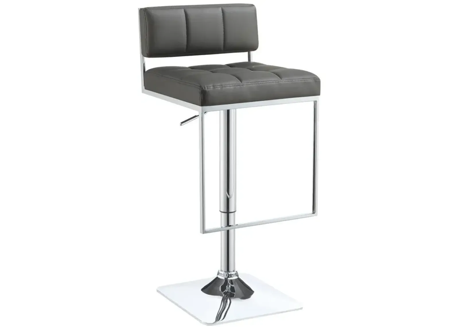 Alameda Adjustable Bar Stool Chrome and Grey