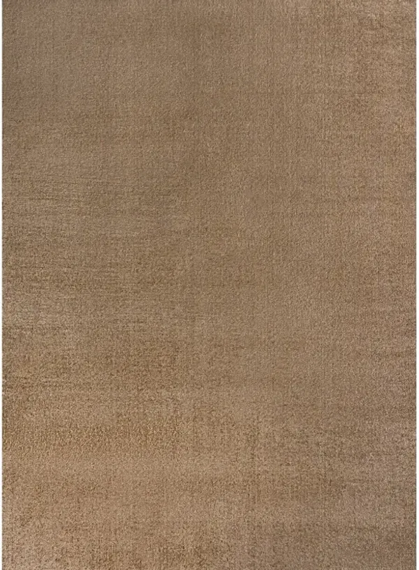 Twyla Classic Solid Low-Pile Machine-Washable Blue. Area Rug