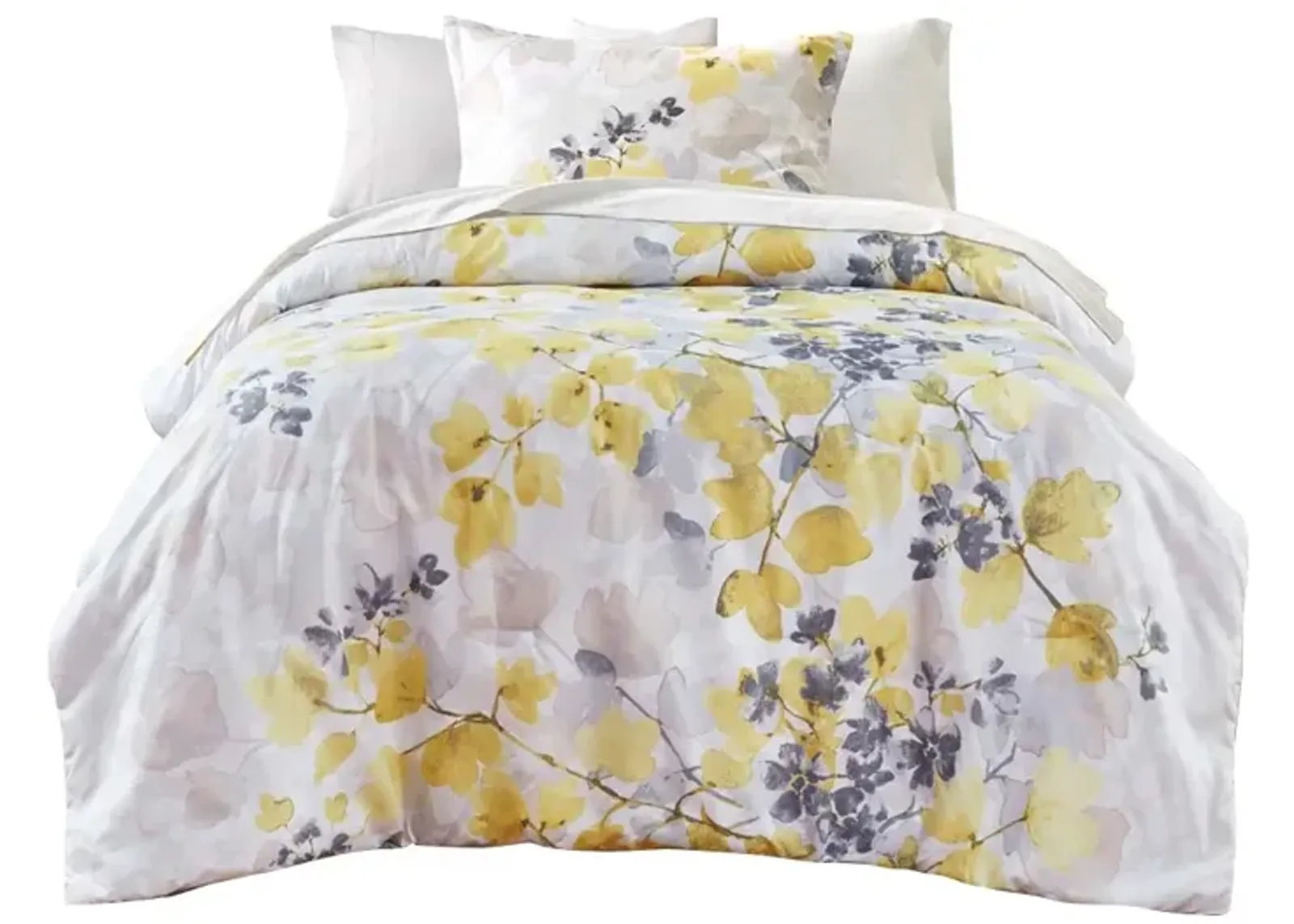 Gracie Mills Houston Modern Floral Comforter Set with Bed Sheets