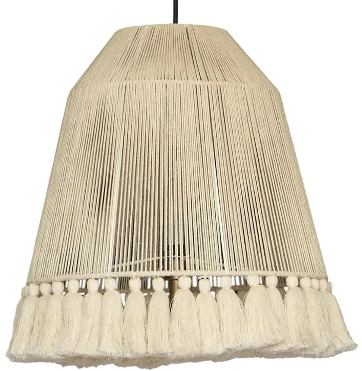 Belen Kox Bohemian Tasseled Cotton Pendant Lamp, Belen Kox