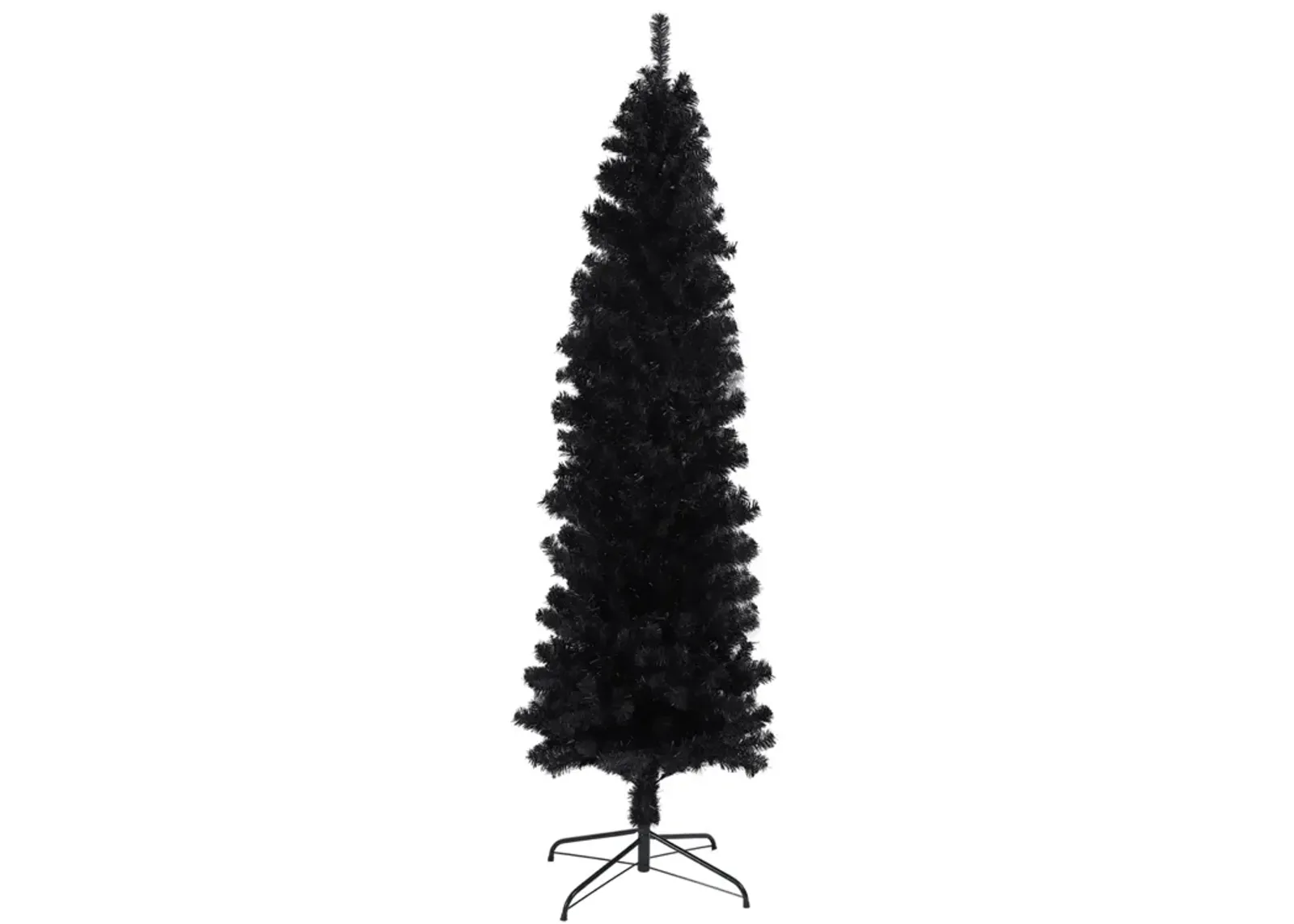 7.5FT Slim Artificial Christmas Tree Includes Foldable Metal Stand