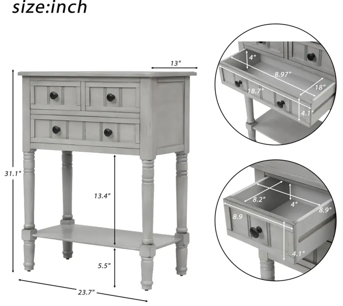 Merax Narrow Console Table