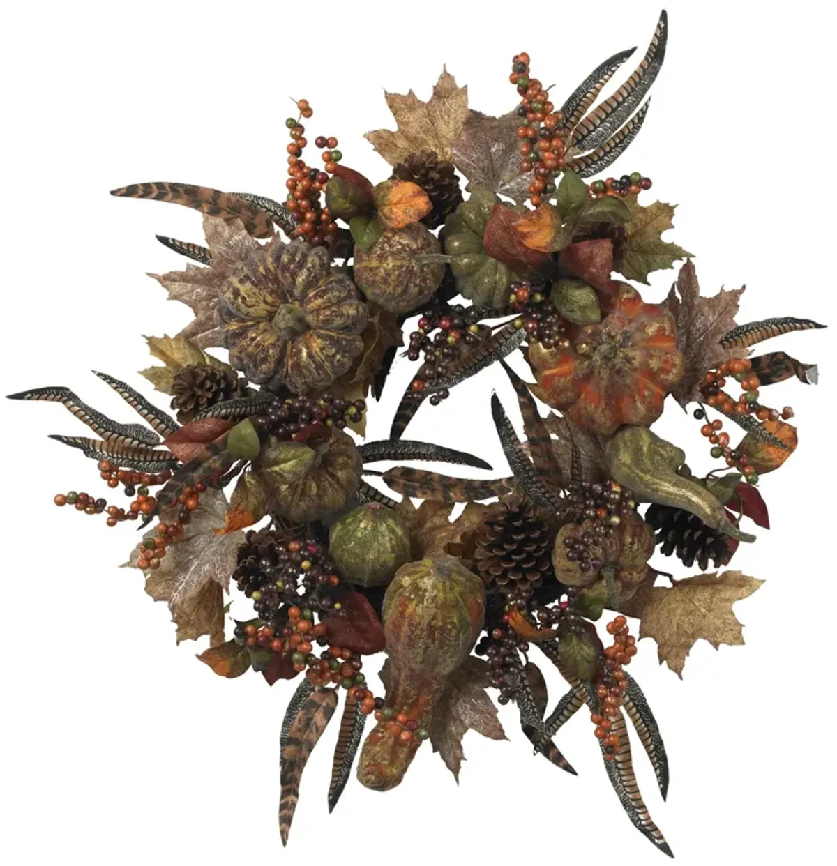 HomPlanti 28" Autumn Pumpkin Wreath