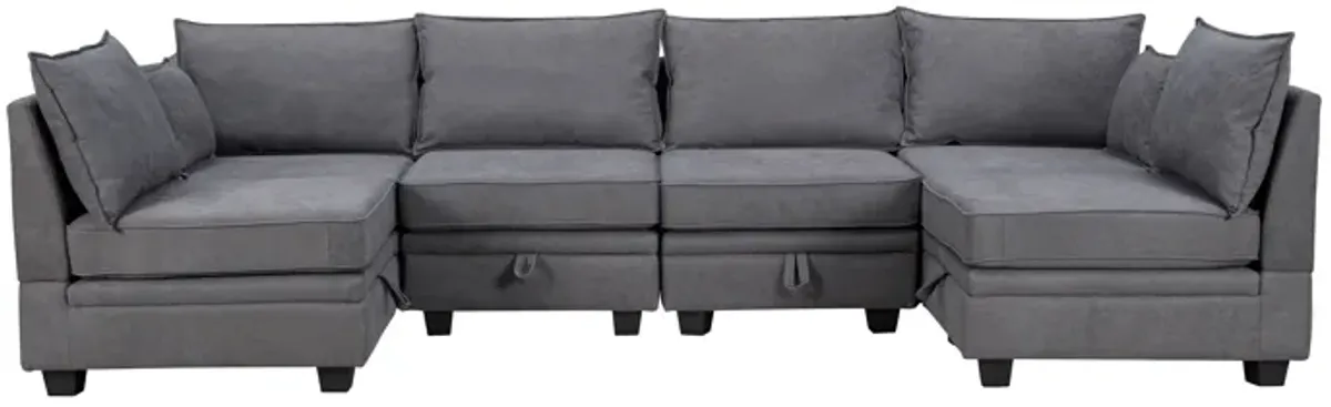 Merax Modern Large U-Shape Modular Sectional Sofa