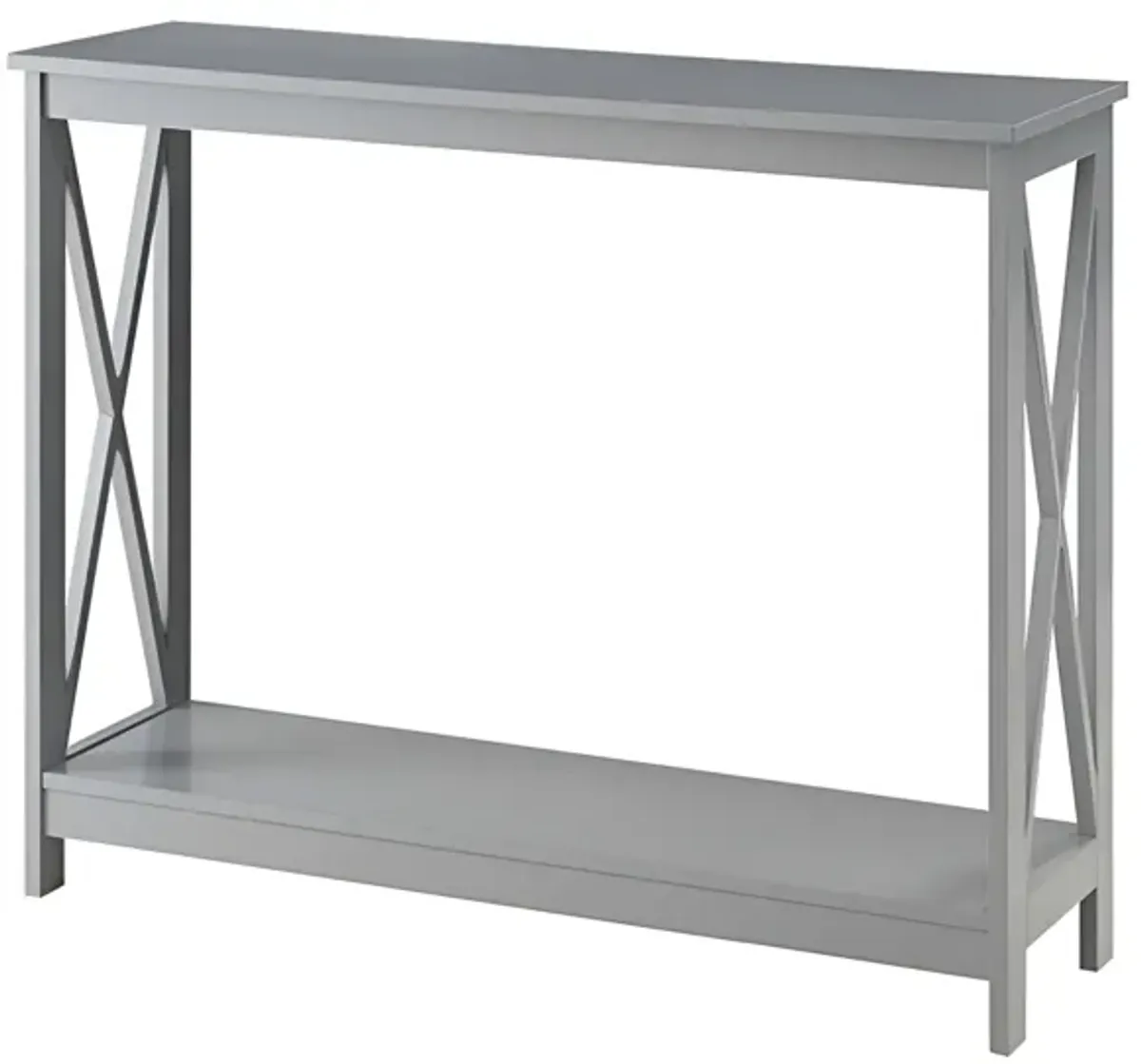 Wood Console Table with Bottom Shelf – Perfect for Living Room Storage and Display