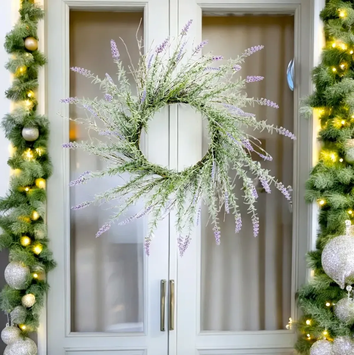 Lavender Wreath for Relaxing Home or Seasonal Front Door Décor