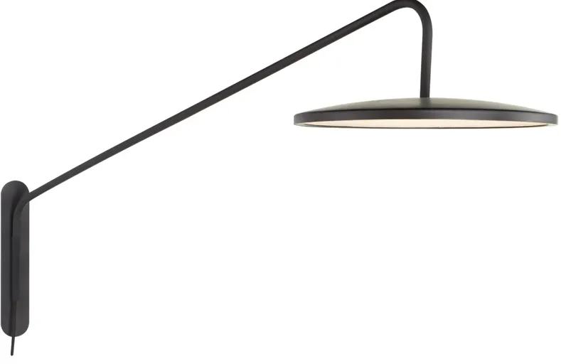 Dot 16" Articulating Wall Light in Matte Black